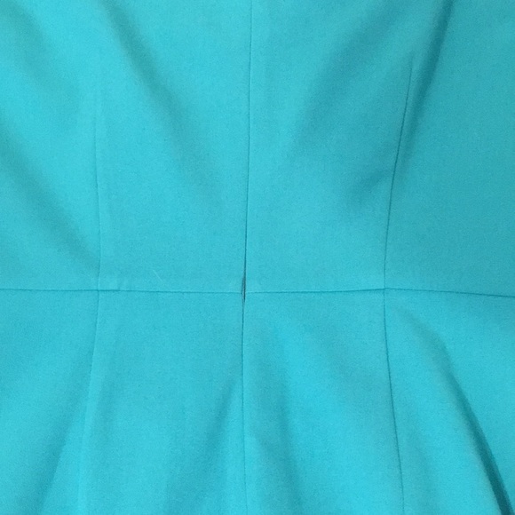 Calvin Klein sheath dress with faux wrap detail. Fully lined.  Size 8. Worn once - Picture 6 of 9